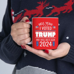 I voted for Trump Ceramic Mug, 11oz