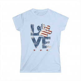 Love w/ Paw Women's Softstyle T-Shirt